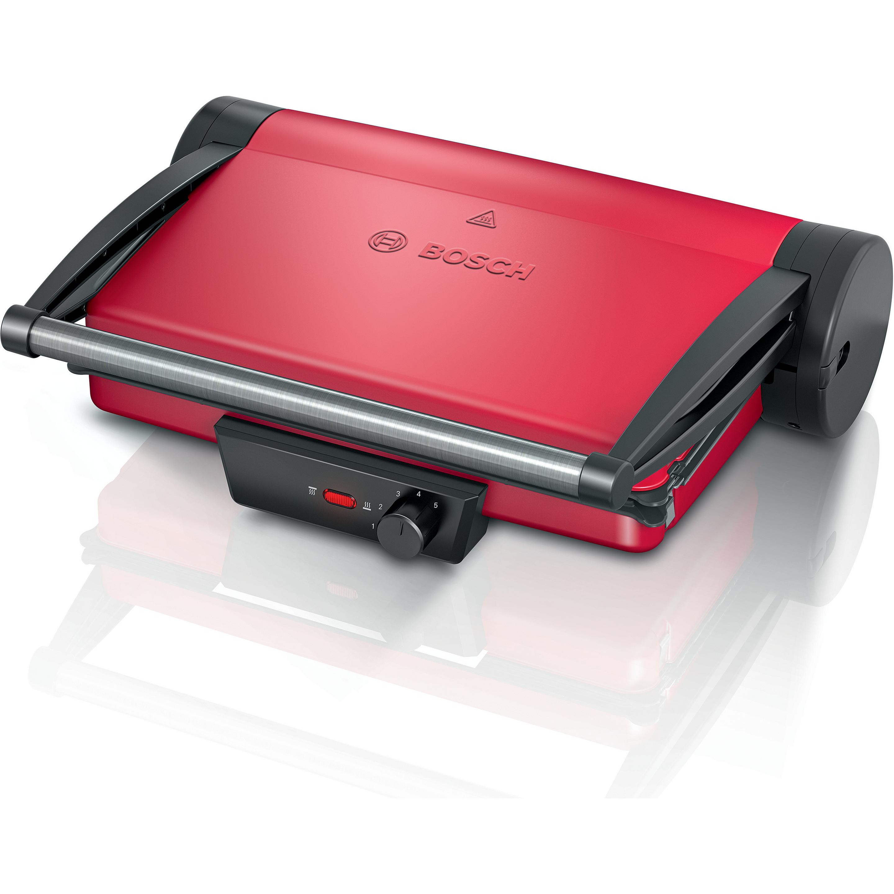 Bosch Hausgeräte TCG4104, Tischgrill, Schwarz, Rot