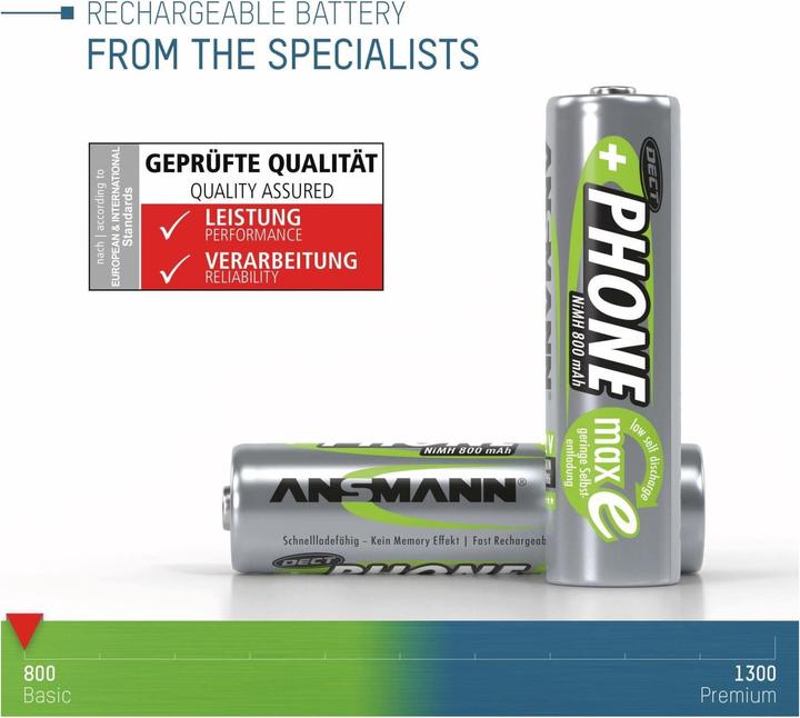 Produktbild Ansmann AA (1 Stk., AA, 800 mAh)