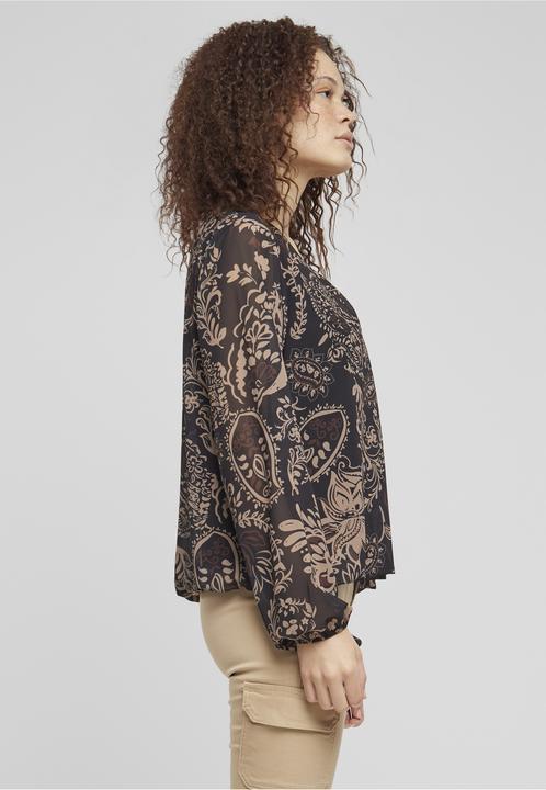 Produktbild Cloud 5ive Cloud5ive Damen Chiffon Bluse mit All Over Ornament Print (L)