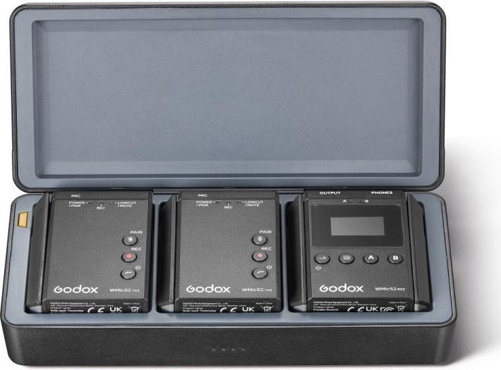 Actual product image Godox WMicS2 Kit 2 UHF Wireless Microphone System