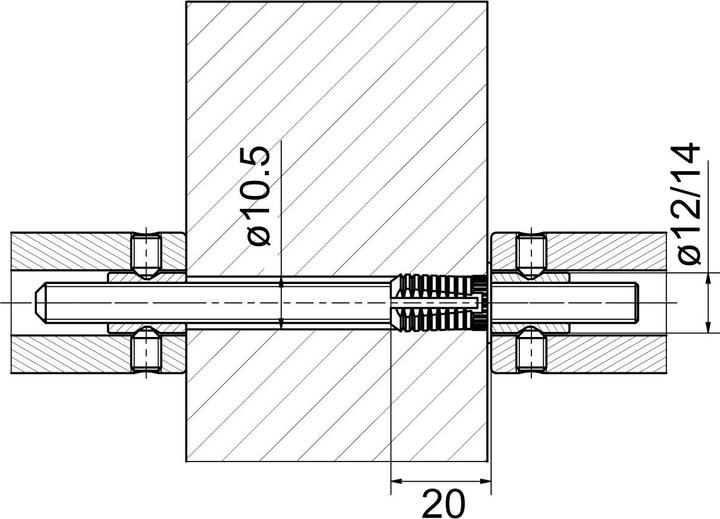 Produktbild Glutz Montagesets 5797S (Türgarnitur)