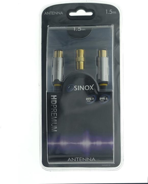 Produktbild Sinox Coax M-M 1.5m, 1.5 m, Coax, Coax, Black (Antennenkabel)