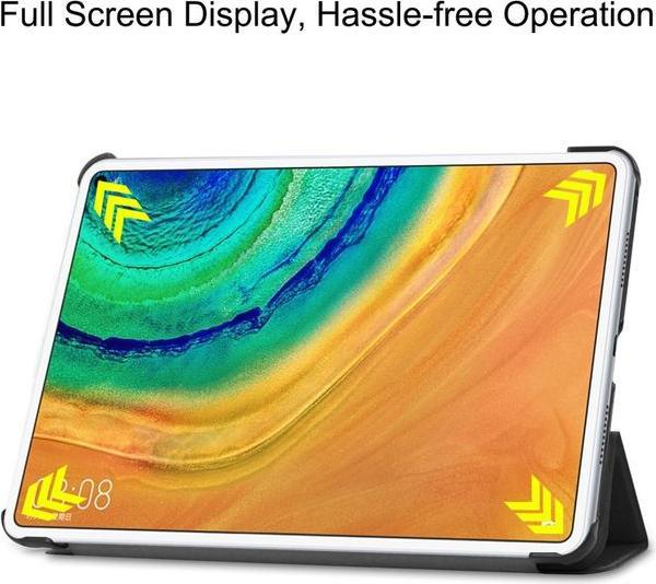 Actual product image Enkay Leather Smart Case triple foldable (Huawei MatePad Pro)