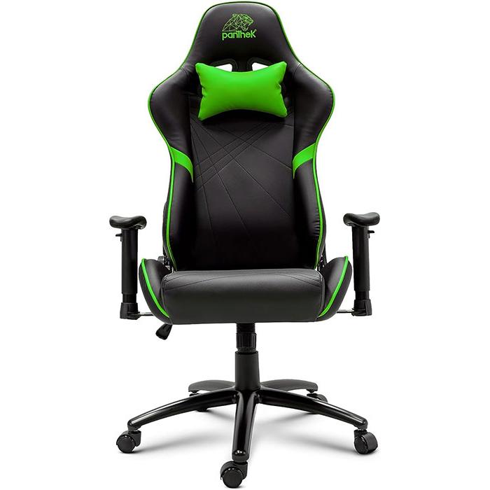 Panthek Sedia Gaming Starlight, Sedia gaming, Nero, Verde