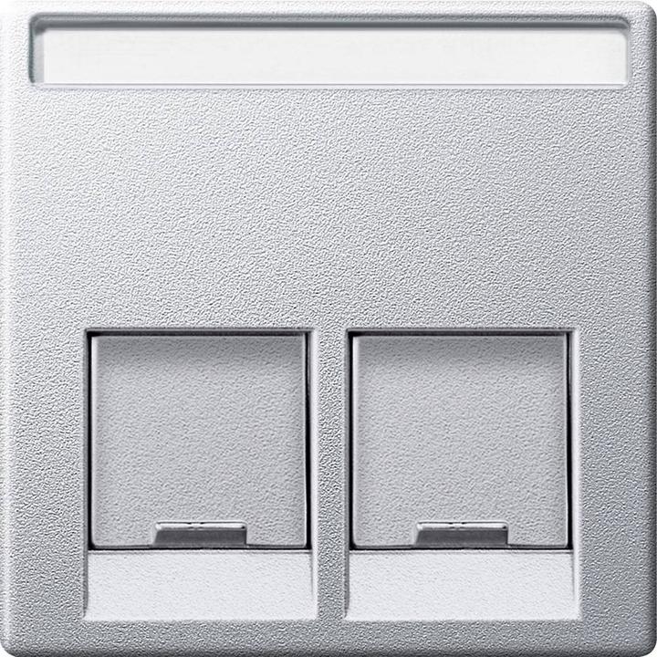Actual product image Merten Central plate data verb 2 System M aluminium MEG4574-0460