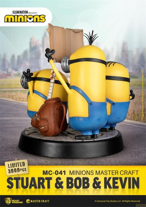 Actual product image Beast Kingdom Les Minions statuette Master Stuart & Bob & Kevin 35 cm