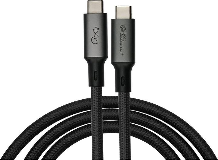 Image du produit Good Connections Good Connection Aimant. USB 4.0 3x2 USB-C spiralé noir 1m (1 m, USB 4.0, 240 W)