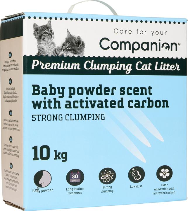 Actual product image Companion bentonite cat litter 10 kg - baby powder scent (10 kg)