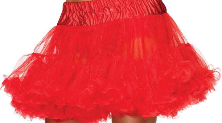 Produktbild Leg Avenue Petticoat Tüll rot - Rock für Faschingskostüm (XL)