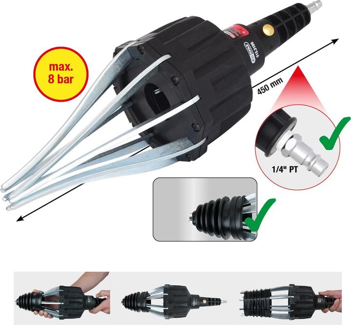 Actual product image KS Tools Compressed air assembly device