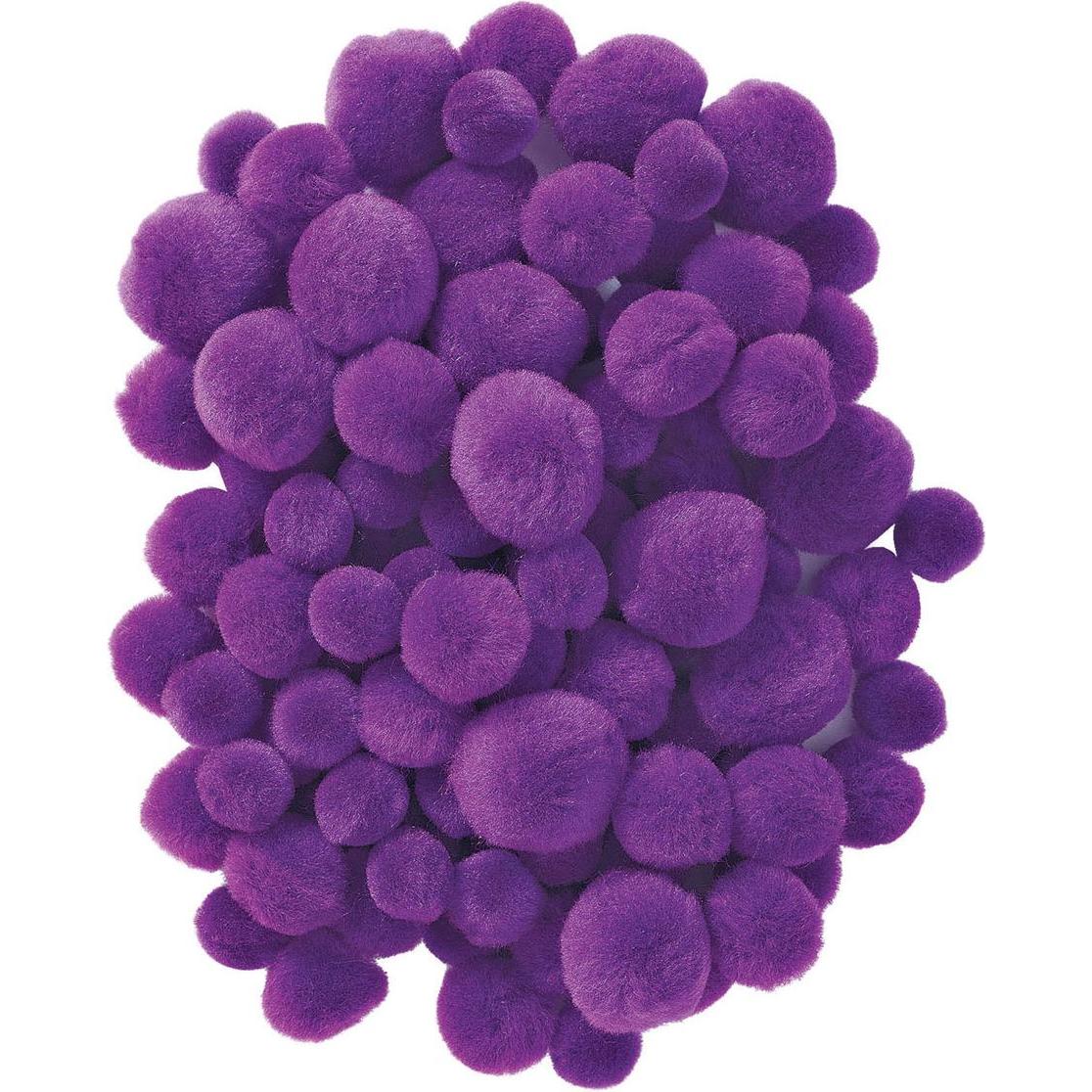 Colorations Colorare - Pom Pom viola, 100 pezzi.