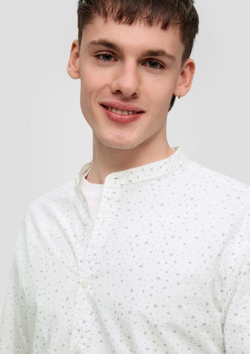 Produktbild s.Oliver Hemd Baumwollhemd mit All-over-Print (L)