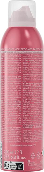 Actual product image Jean & Len Shower Gel to Mousse Peony/Lychee, 200ml (200 ml)