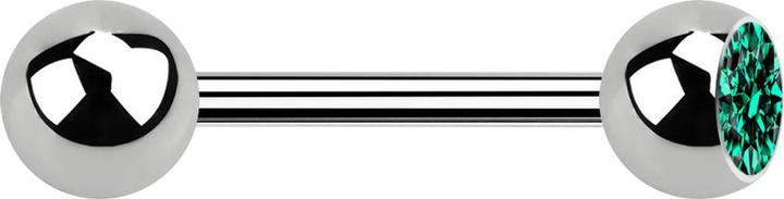 Immagine prodotto Star Piercing Barbell in argento con sfera e cristallo turchese (Titanio, senza ottone)