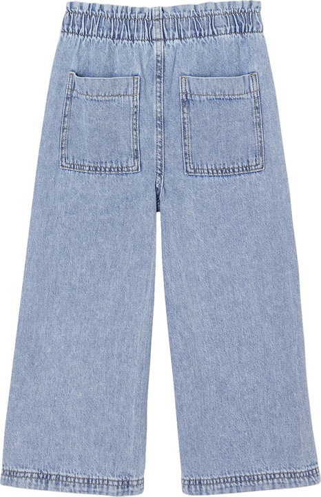 Actual product image Vertbaudet Wide girls' jeans in a worker style (104)