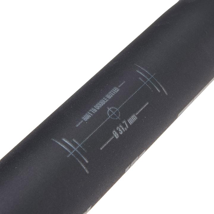 Actual product image Deda Elementi ZERO1 RHM Handlebar, Black on Black (BOB), Alloy 6061 (42 cm) (31.80 mm)