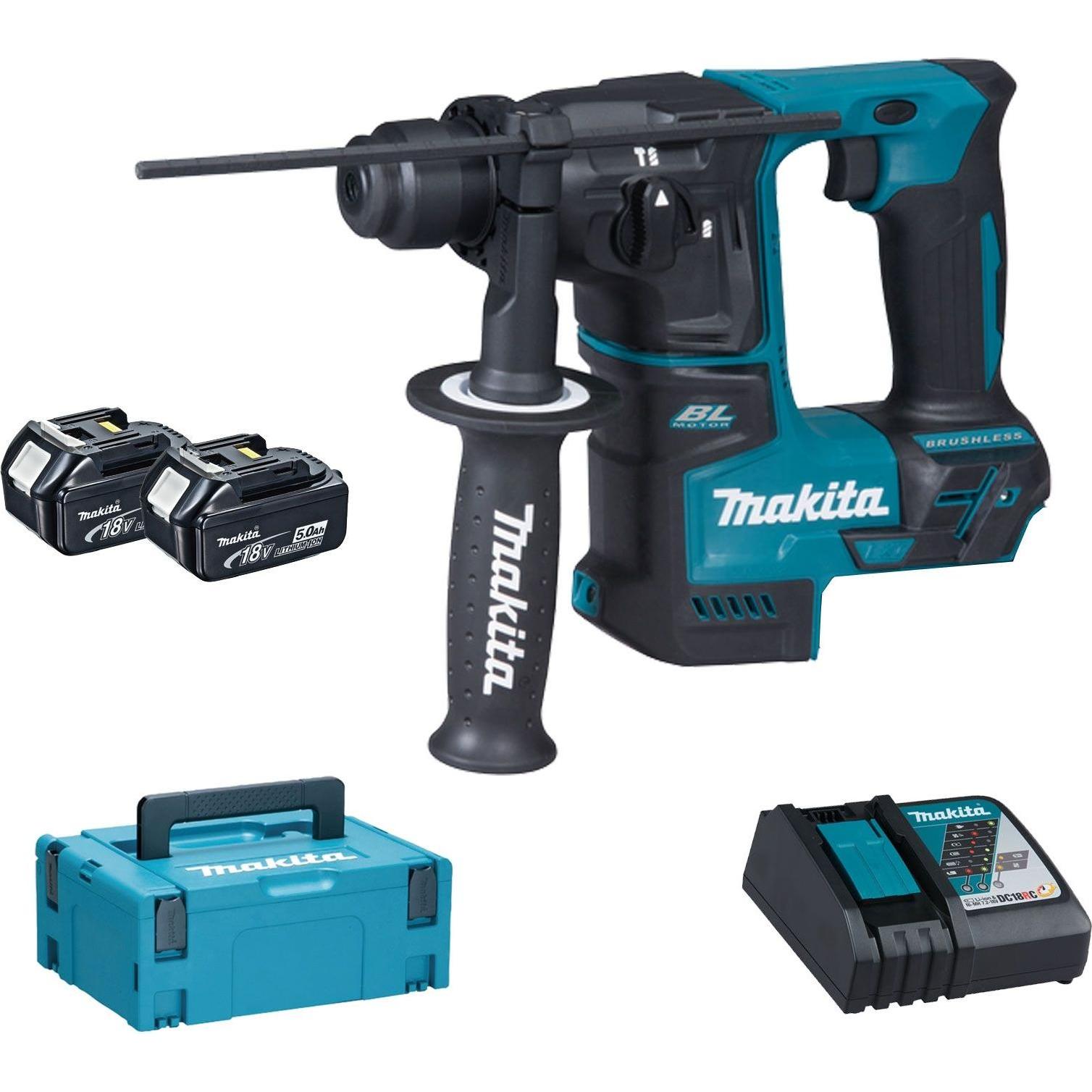 Makita, Bohrmaschine + Akkuschrauber, DHR171RTJ (Akkubetrieb)