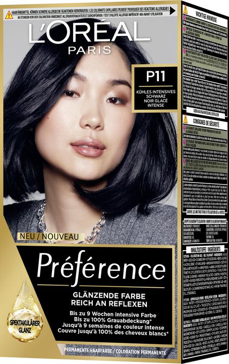 Actual product image L'Oréal Paris Preference Core (Noir glacé intense, P11 Cool intense black)