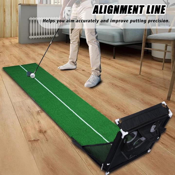 Immagine prodotto PGM Golf Puttingmatte – Golf-Übungsmatte mit Putting & Chipping Set