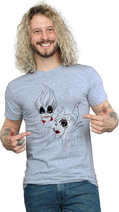 Actual product image Disney Mens Villains Wicked Women T-Shirt (L)