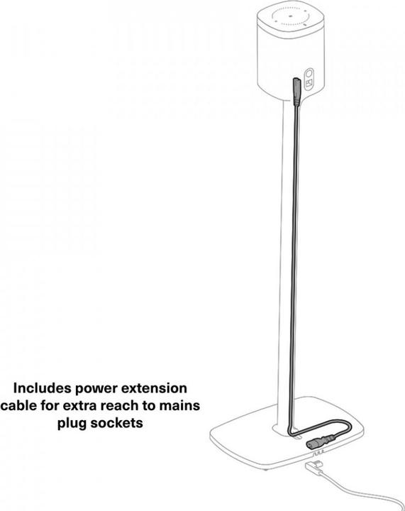 Produktbild Flexson Sonos ONE Floor Stand (1 Stk., Ständer, Nicht beweglich)