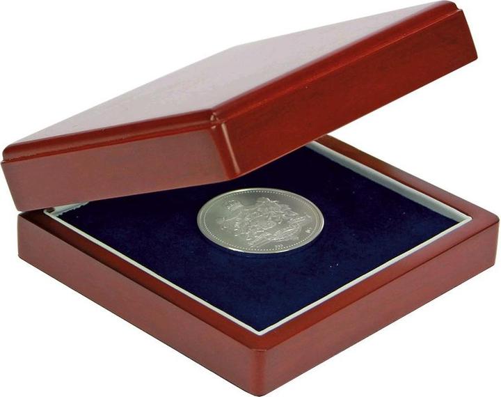 Actual product image Safe Wooden coin case for all coins up to a coin diameter of 90 mm