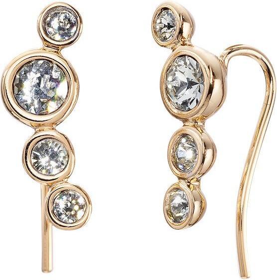 Immagine prodotto Crystalp Orecchini longitudinali placcati in oro con cristalli Solace 42217.G