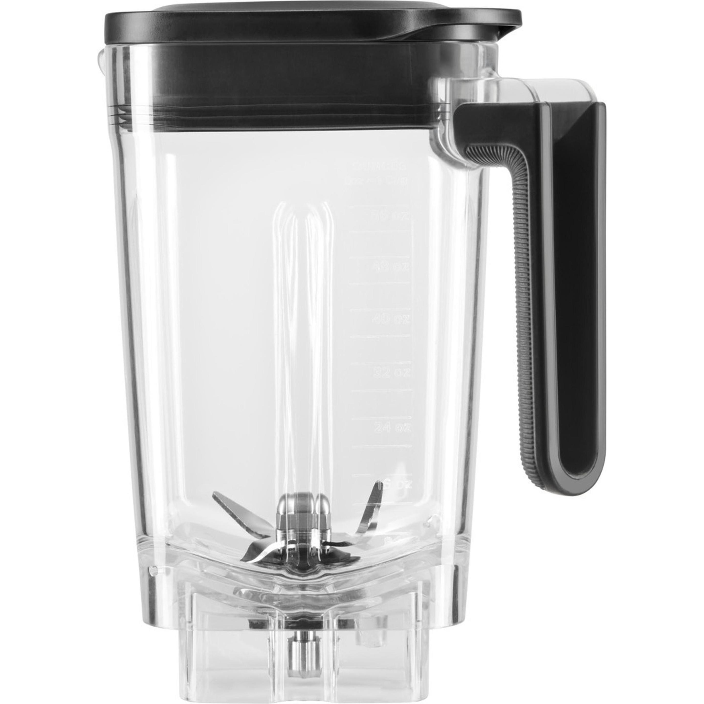 KitchenAid 5KSB2056JPA Mixer-/Küchenmaschinen-Zubehör Behälter, Accessori per mixare e sminuzzare, Nero, Trasparente