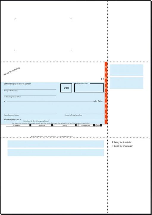 Produktbild Sigel Bankformular "PC-Orderscheck", A4 (100x)