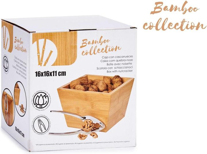 Produktbild Kinvara Bambusdose mit Nussknacker 16cm