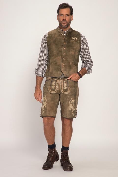 Produktbild JP1880 Weste, Ziegen Veloursleder, Tracht, Stehkragen (52)