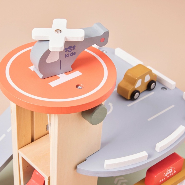 Immagine prodotto Just Bee Kids Set di giochi da garage in legno per sviluppare la motricità fine