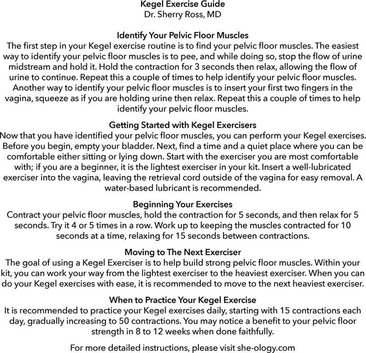 Produktbild CalExotics She-ology® Interchangeable Weighted Kegel Set