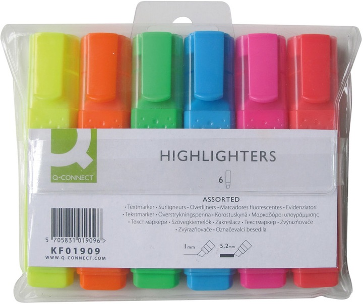Produktbild Q-Connect Textmarker Economy (Mehrfarbig, 1 mm, 1 x)