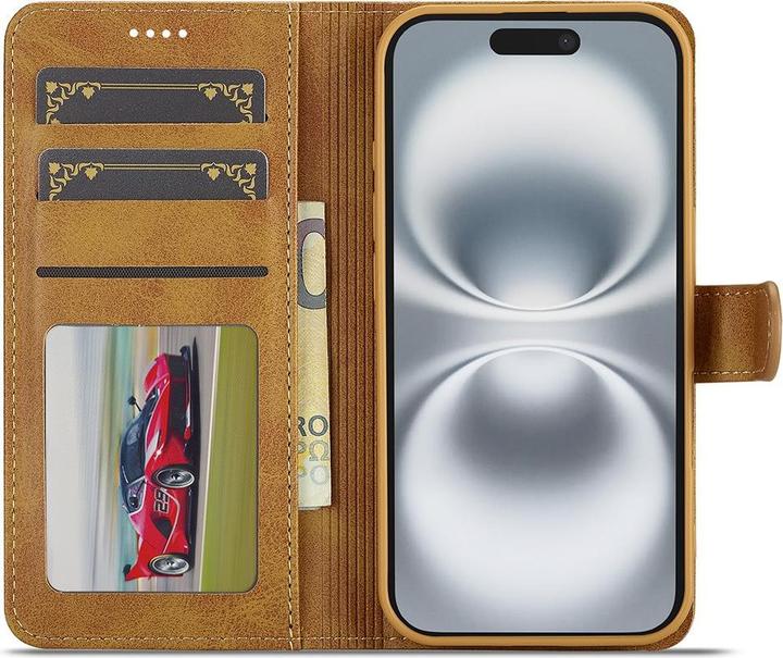 Immagine prodotto Ueli Express Leder Buch Etui Tasche mit Kartenfach (Apple iPhone 17)