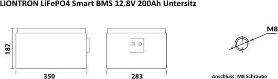 Actual product image Liontron LX Smart 12.8V 200Ah arctic (12.80 V, 200 Ah)
