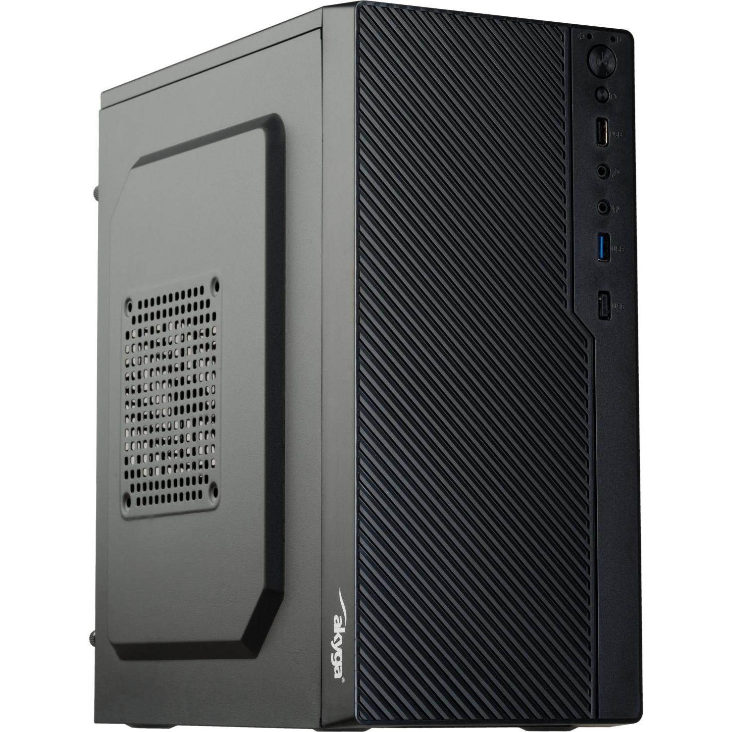Akyga AK36BK (Mini-ATX, mATX, Flex-ATX), PC Gehäuse, Schwarz