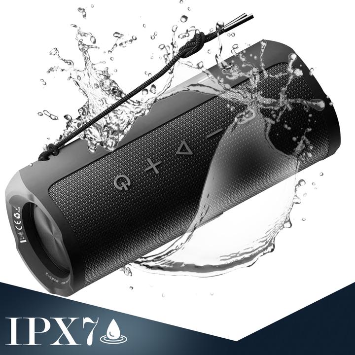 Produktbild 3MK Fuego głośnik bezprzewodowy 30W Bluetooth 5.3 TWS IPX7 czarny/black (12 h, Stromversorgung über USB)
