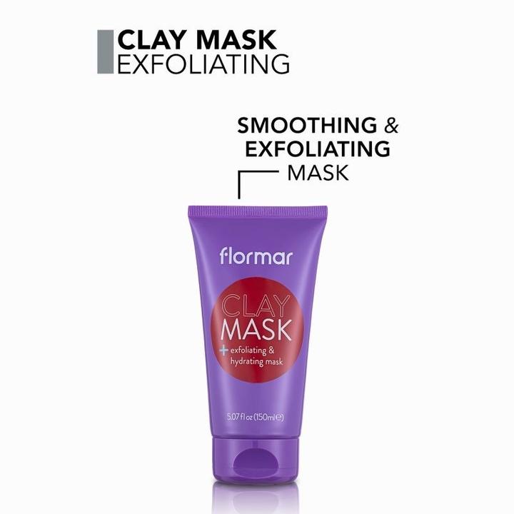 Produktbild Flormar Clay Mask 150 Ml - Exfoliating And Cleansing Face Mask With Clay (150 ml)