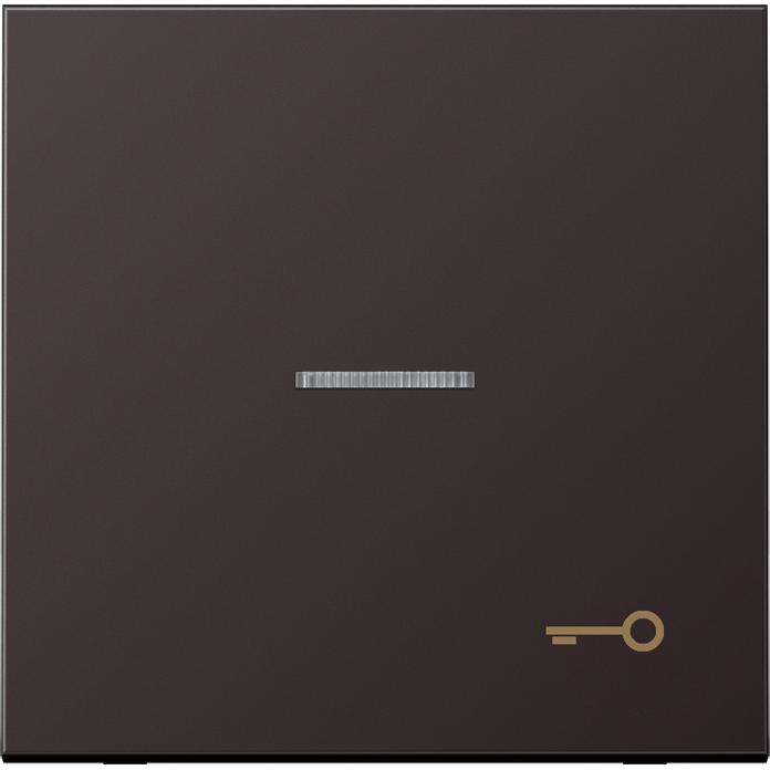 JUNG Kontrollwippe Schalter LS alu mt AL2990KO5TD, Taster + Schalter, Silber