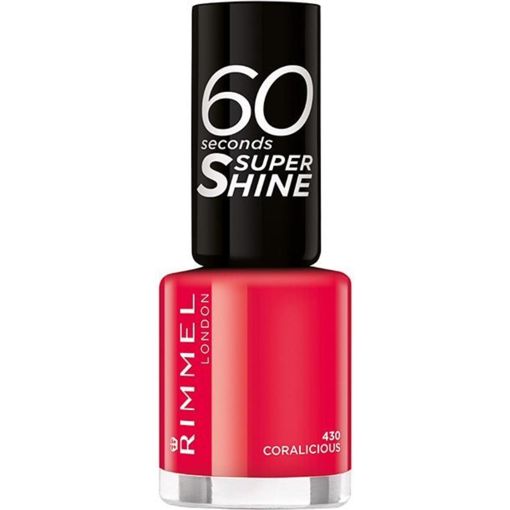 Rimmel London, Nagellack, 60 Seconds Super Shine (430, Farblack)