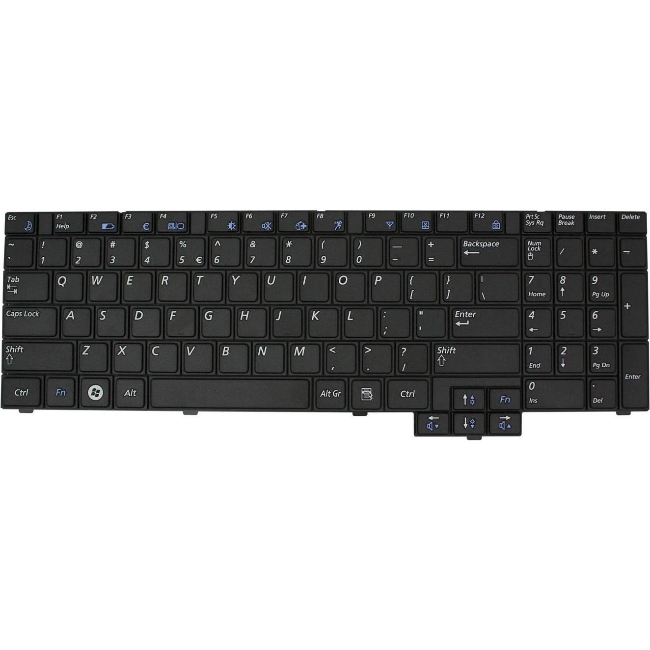 Samsung Keyboard (US/EUROPEAN), Notebook Ersatzteile, Schwarz