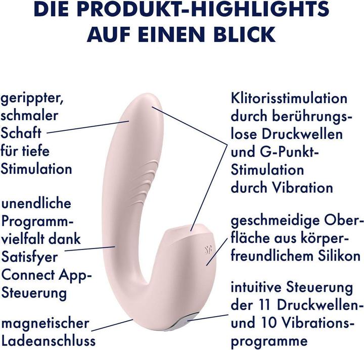 Produktbild Satisfyer Insertable Double Air Pulse Vibrator Sunray