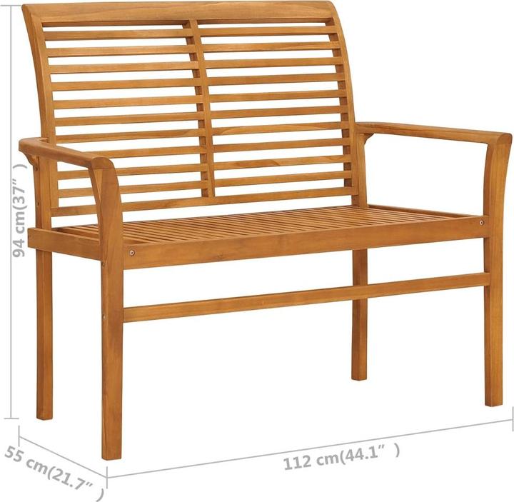 Actual product image vidaXL Banc de jardin