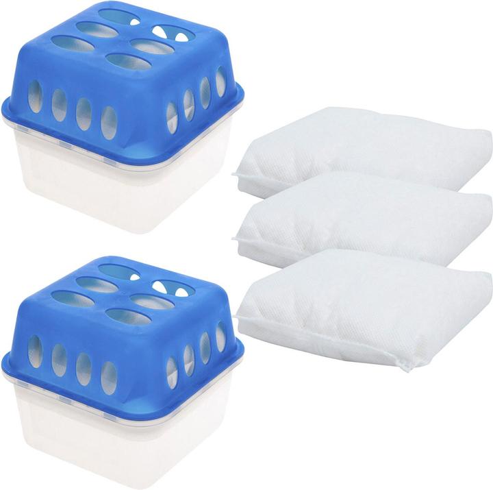 Image du produit Casativo Boîte déshumidificateur avec recharge de 3 sachets de granulés, lot de 2