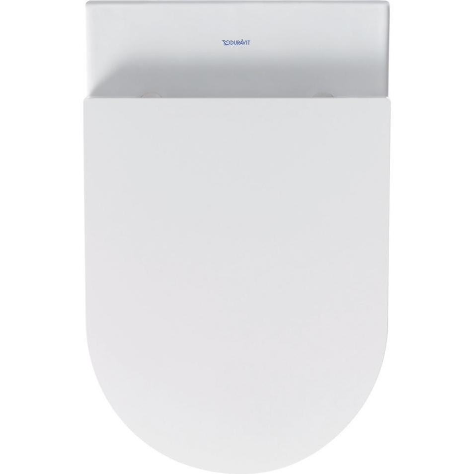 Duravit, WC Deckel, Wand-WC ME by Starck tief, 370x570mm HygieneGlaze weiss