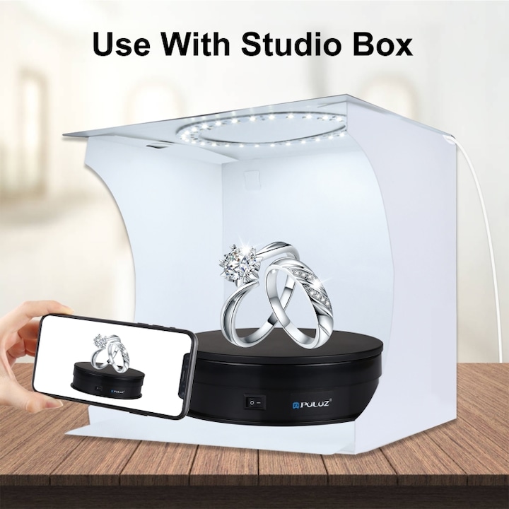 Immagine prodotto Puluz Giradischi elettrico a 360° (Ulteriori accessori)