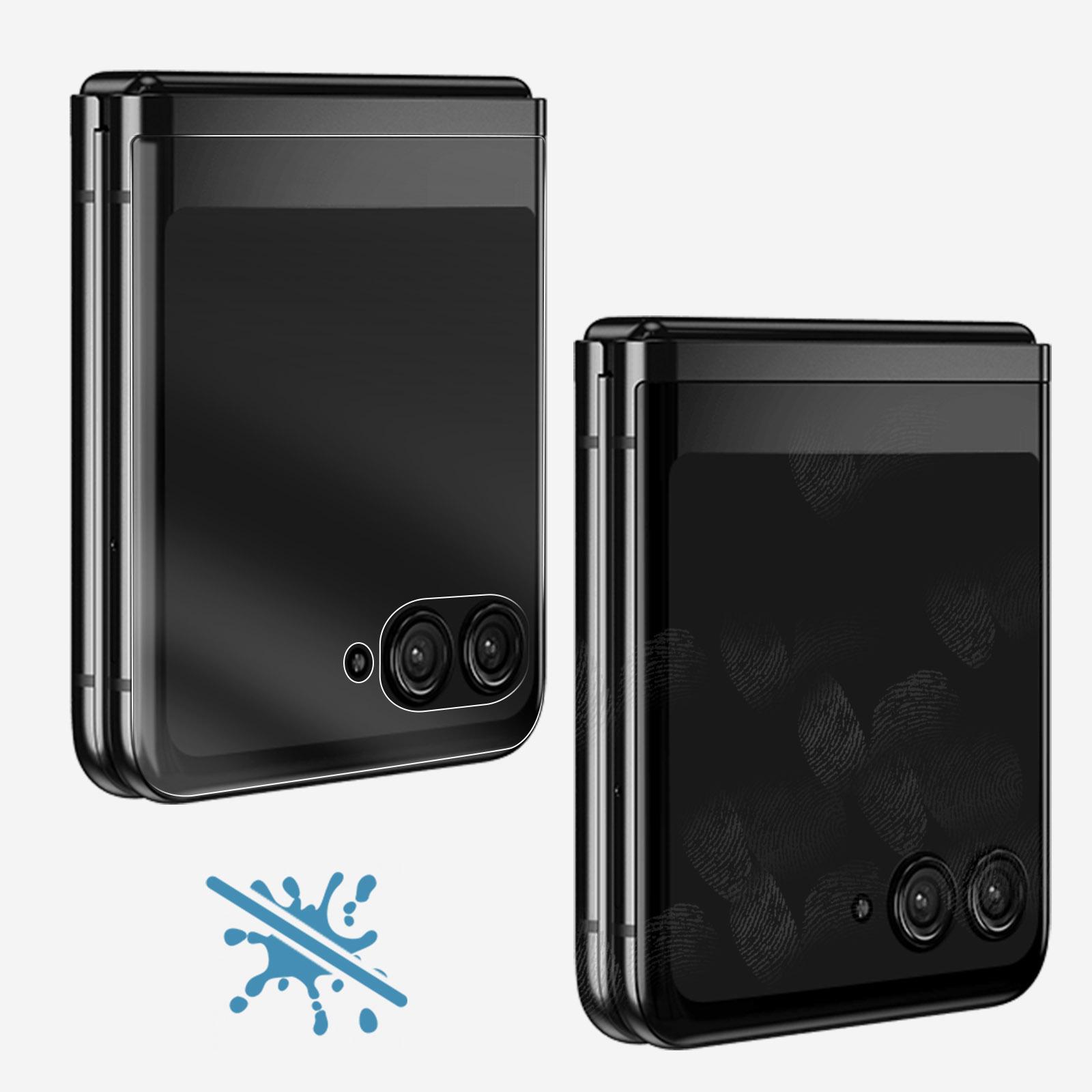 Avizar Full-Cover (1 Stück, Motorola Razr 40 Ultra), Smartphone Schutzfolie, Transparent
