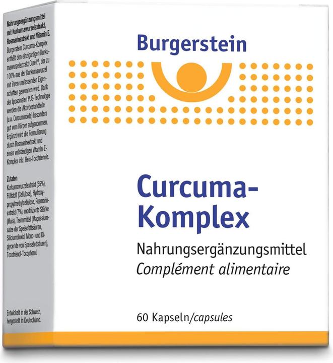 Nutritional values and ingredients Burgerstein Curcuma Complex (60 Piece, Capsules, 42 g)
