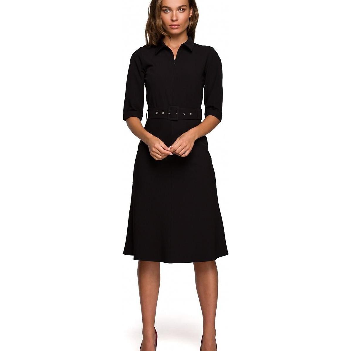 Stylove, Kleider, Alltagskleid, Schwarz, (M)
